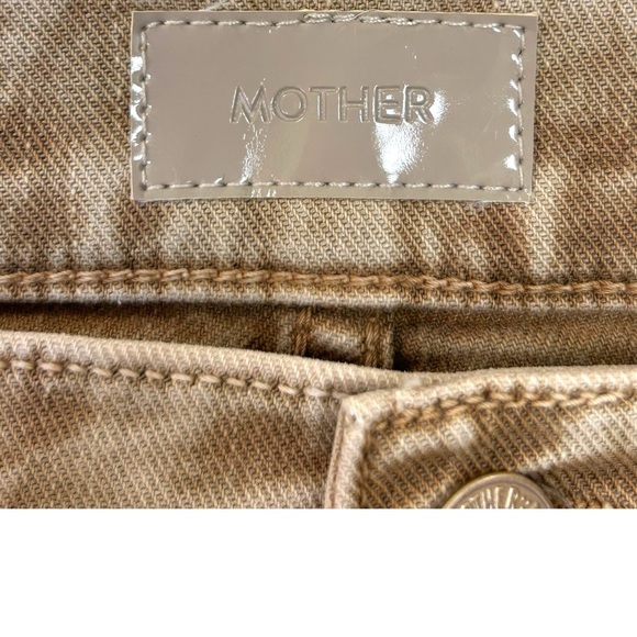 MOTHER - Women’s ‘Swiss Army Desperado’ Heel Flare Jeans - Light Brown, Size 26 - Picture 16 of 17